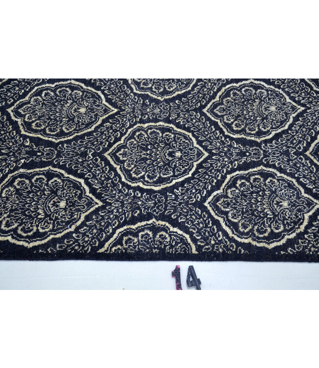 Luxe Handgeknoopte Wollen Loper – Boteh Motief – 436 x 78 cm