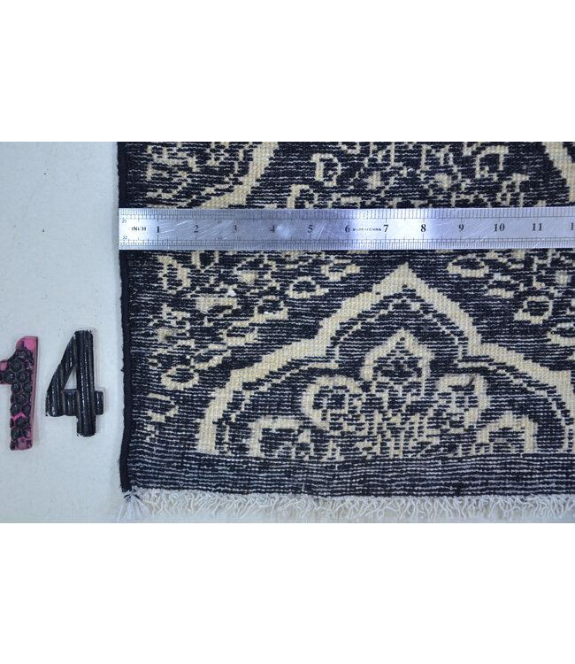 Luxurious Hand-Knotted Wool Runner – Boteh Design – 436 x 78 cm