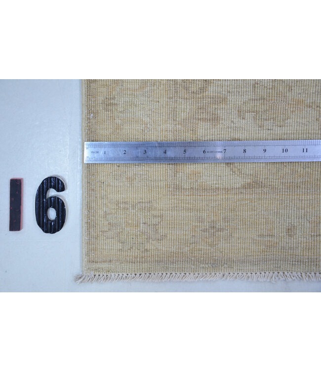 Hand-Knotted Wool Runner – Ziegler Pattern – Beige/Brown – 293 x 074 cm