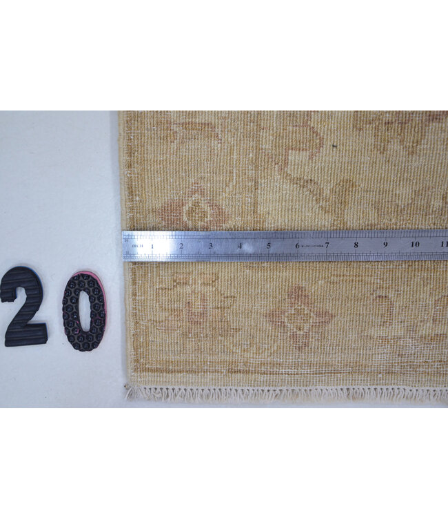 Wüstenblüte – Handgeknüpfter Woll-Läufer – 176 x 073 cm – Beige & Sandfarben