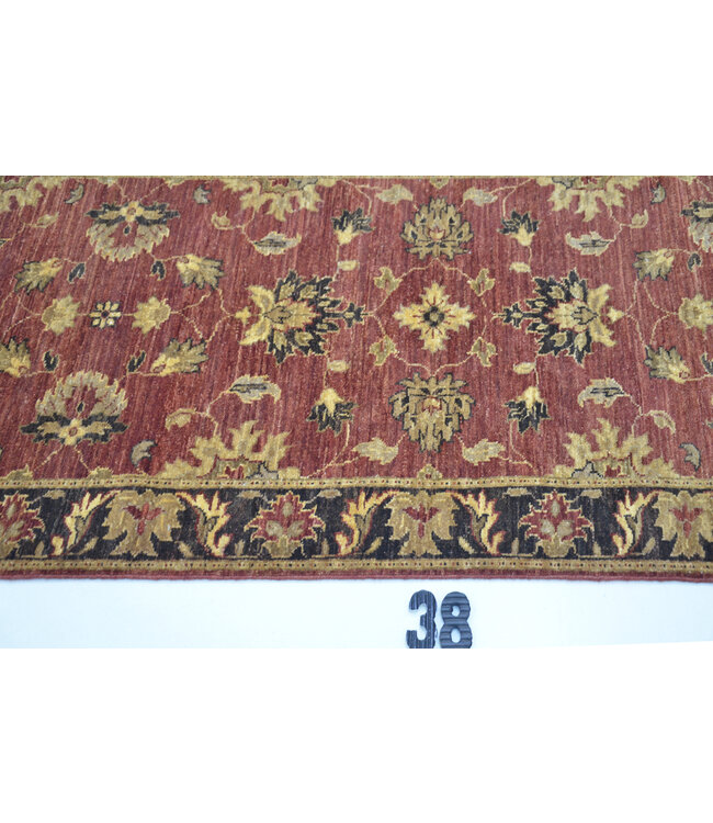 Oriental Runner – Classic Ziegler Design – 289 x 76 cm – Deep Red & Black