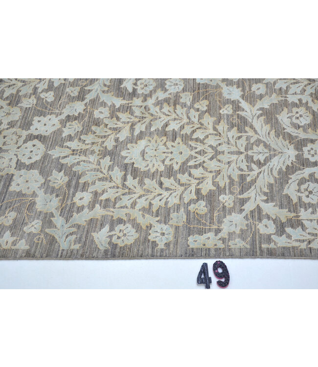 Loper – Handgeknoopt wollen tapijt met klassiek bloemenpatroon – 350 x 76 cm