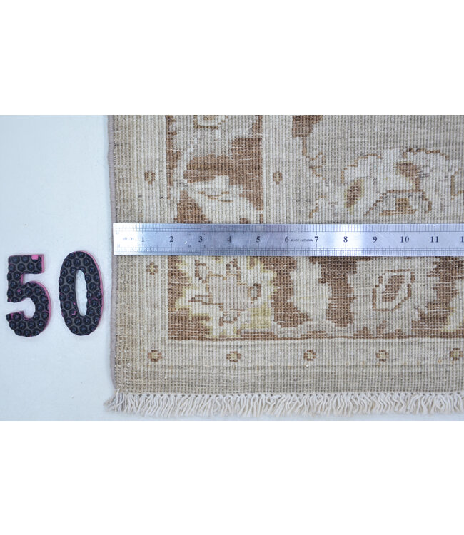 Runner – Hand-Knotted Wool Rug with Classic Oriental Pattern – 292 x 73 cm