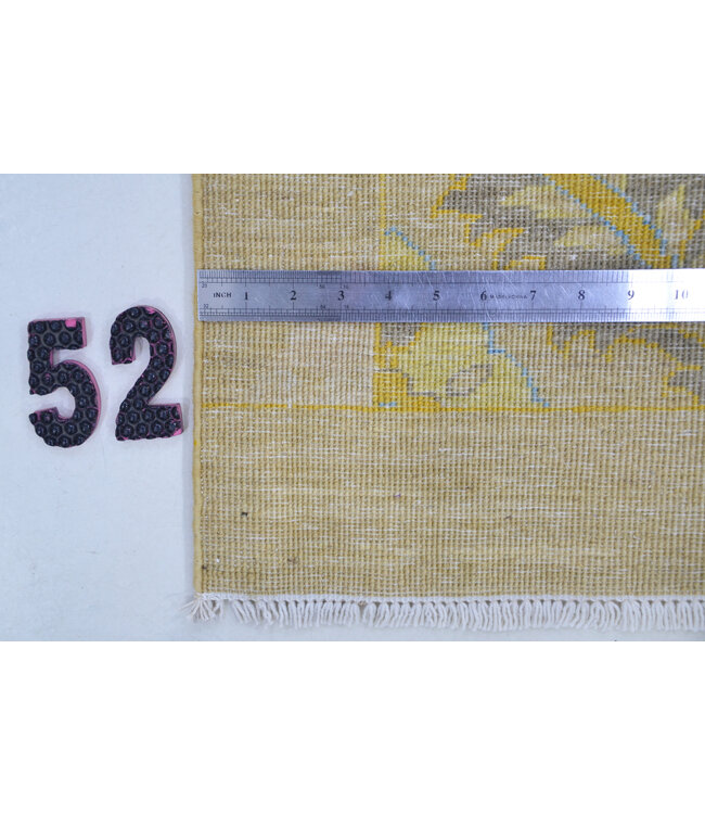 Runner – Hand-Knotted Wool Rug with Elegant Floral Design – 265 x 87 cm