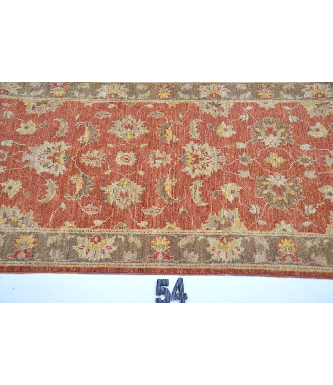 Loper – Handgeknoopt wollen tapijt met klassiek bloemmotief – 289 x 77 cm