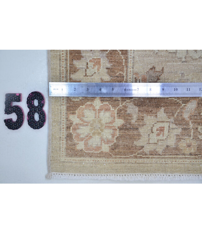 Runner – Hand-Knotted Wool Rug with Classic Floral Design – 348 x 75 cm