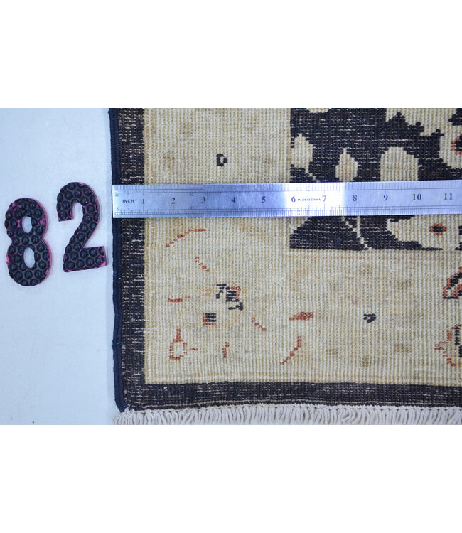 Runner – Hand-Knotted Wool Rug "Ziegler Midnight Blue" – 348 x 80 cm