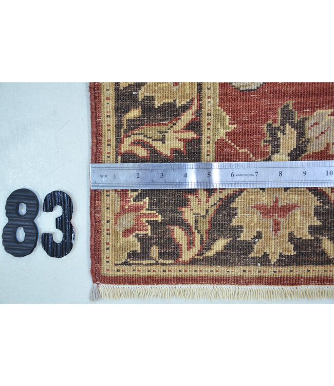 Runner – Hand-Knotted Wool Rug "Ziegler Antique Red" – 288 x 78 cm