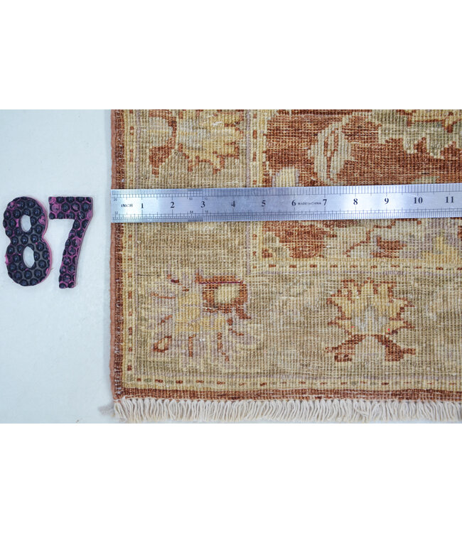 Runner – Hand-Knotted Wool Rug "Rust Heritage" – 233 x 077 cm