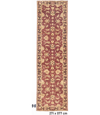 Läufer – Handgeknüpfter Wollteppich "Bordeaux Elegance" – 271 x 077 cm