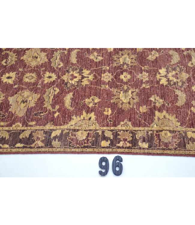 Runner – Hand-Knotted Wool Rug "Bordeaux Elegance" – 271 x 077 cm