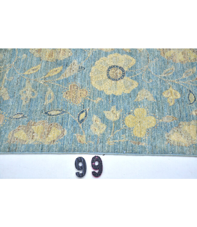 Loper – Handgeknoopt wollen tapijt "Sky Garden" – 243 x 076 cm