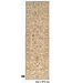 Beige Handgeknoopt Wol Tapijt - Ziegler Patroon - 242 x 73 cm
