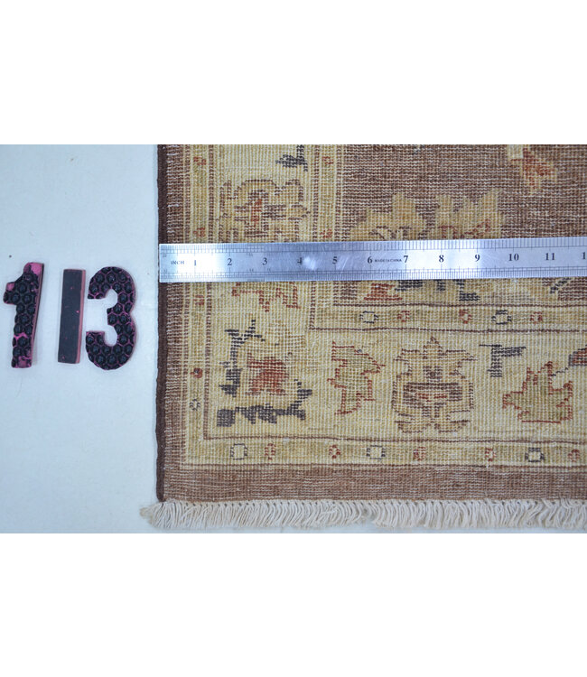 Brown Ziegler Rug – 291 x 073 cm – Hand-Knotted Wool