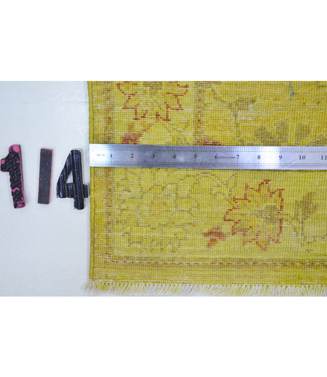 Green Antique Rug – 284 x 074 cm – Hand-Knotted Wool