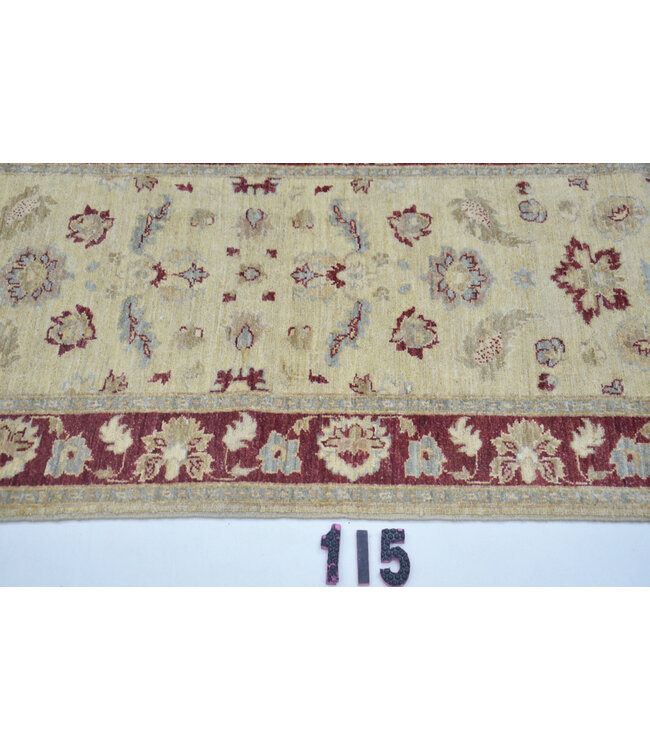 Yellow Ziegler Rug – 284 x 077 cm – Hand-Knotted Wool