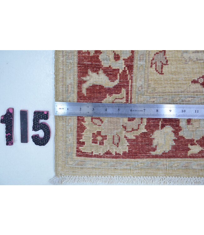 Yellow Ziegler Rug – 284 x 077 cm – Hand-Knotted Wool