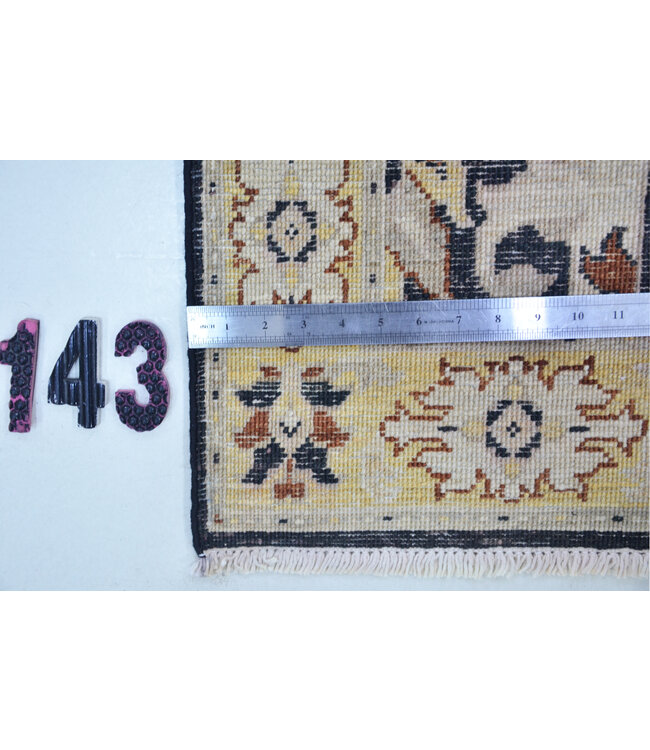 Ziegler Schwarz und Beige Muster, 296 x 075 cm