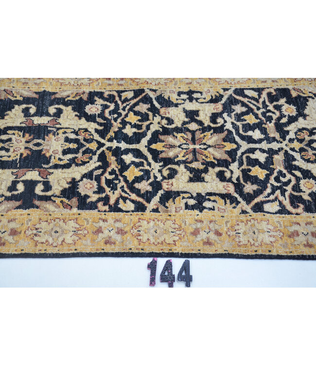 Ziegler Schwarz und Beige Muster, 235 x 074 cm