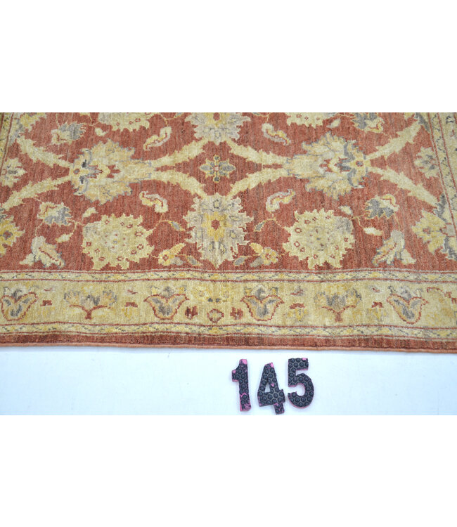 Vintage Rood en Geel Patroon, 106 x 070 cm