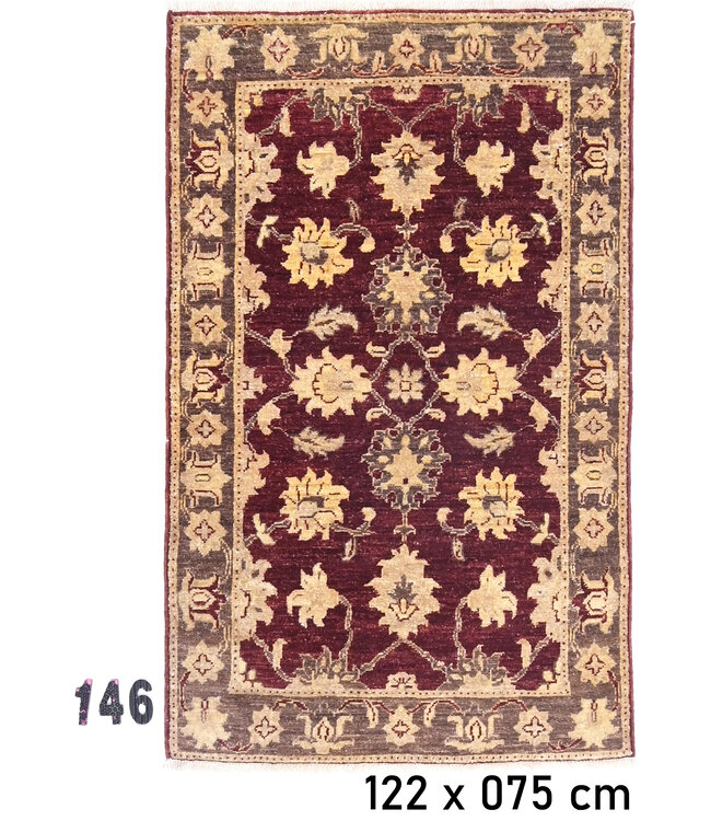 Kazak Rood en Geel Patroon, 122 x 075 cm