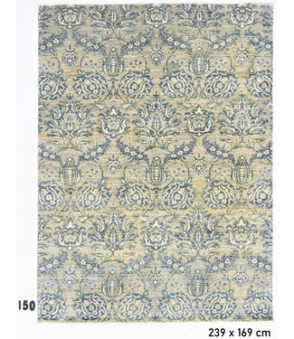 Ziegler Blue and Yellow Tapijt, 239 x 169 cm