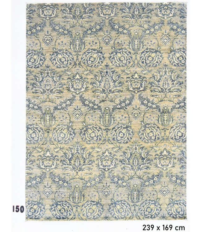 Ziegler Blue and Yellow Tapijt, 239 x 169 cm