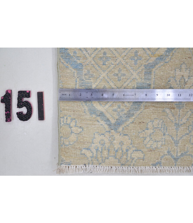 Modern Blau und Beige Tapijt, 256 x 174 cm