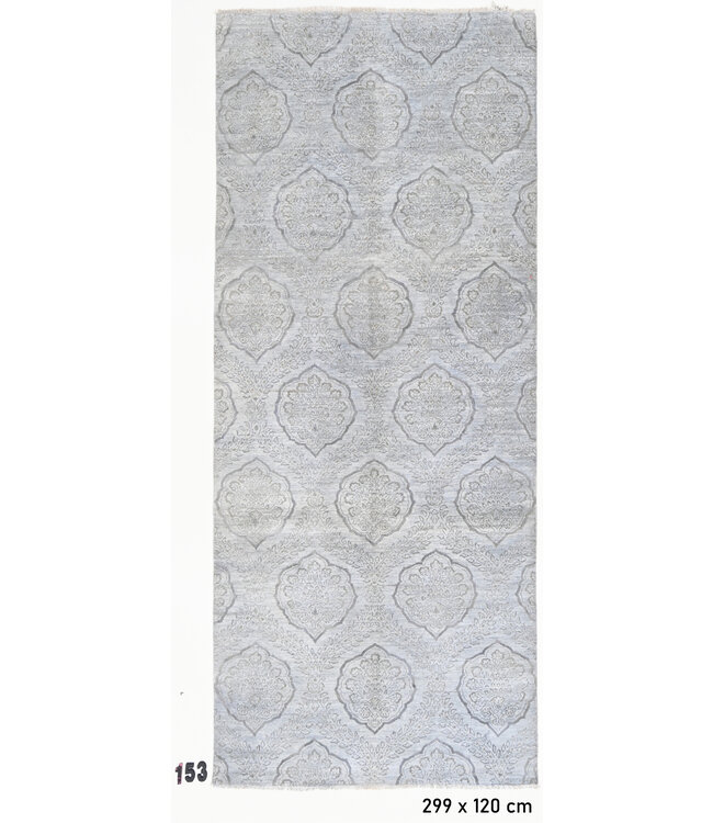 Modern Grau und Beige Tapijt, 299 x 120 cm