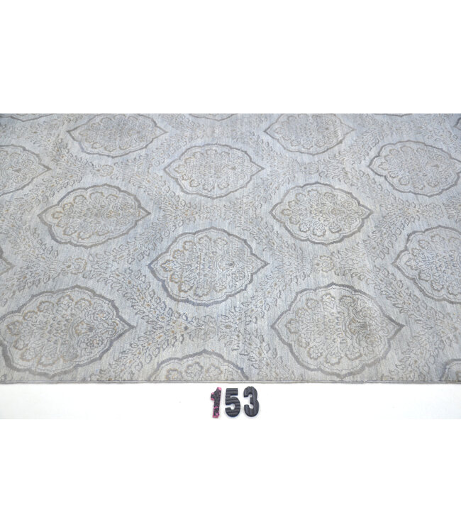 Modern Gray and Beige Tapijt, 299 x 120 cm
