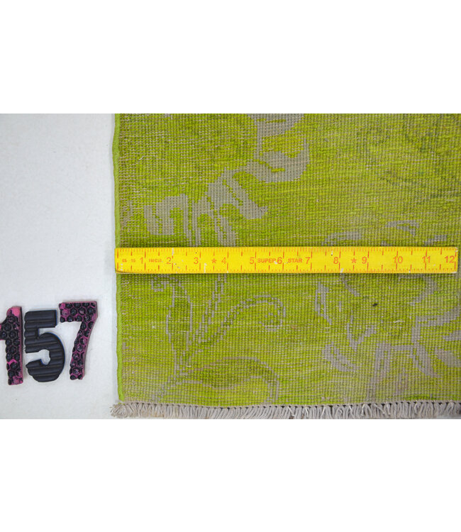 Modern Groen en Beige Tapijt, 184 x 121 cm