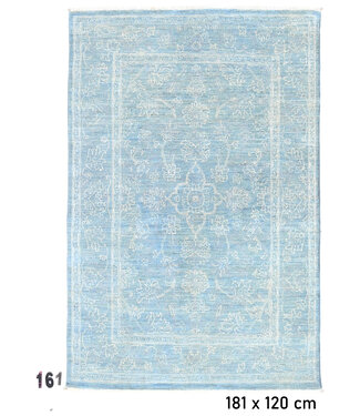 Modern Blau Tapijt mit Floralen Motiven, 181 x 120 cm Modern Blau Tapijt mit Floralen Motiven, 181 x 120 cm