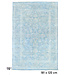Modern Blue Rug with Floral Motifs, 181 x 120 cm