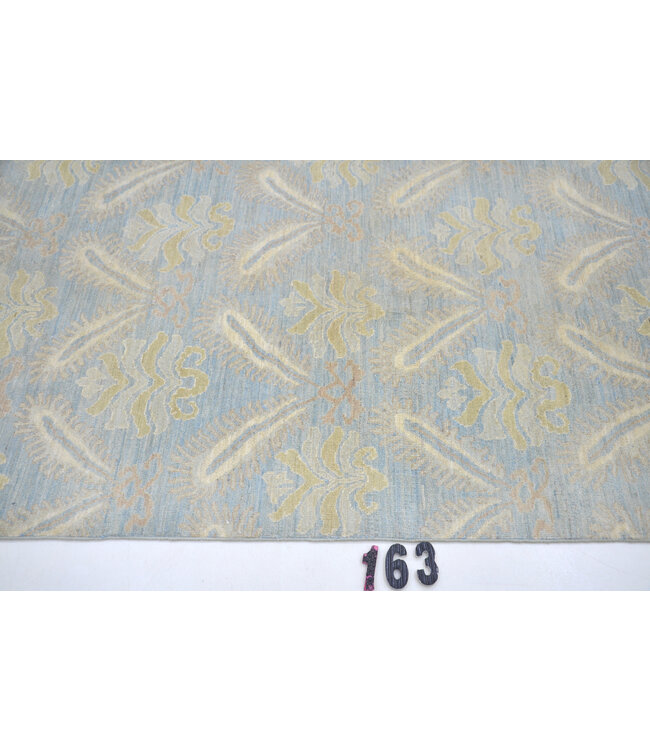 Modern Blau Tapijt mit Floralen Motiven, 172 x 120 cm