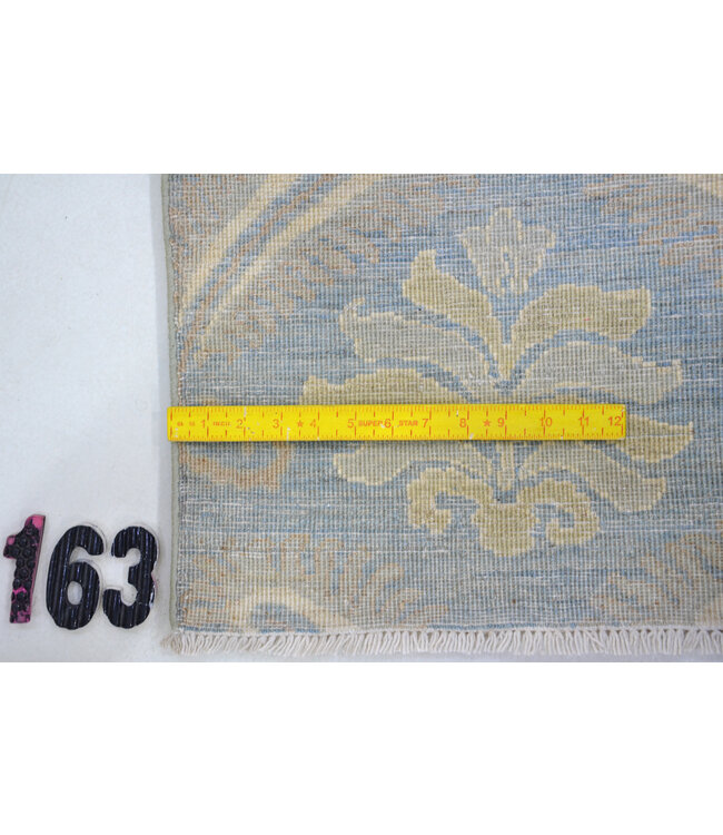 Modern Blue Rug with Floral Motifs, 172 x 120 cm