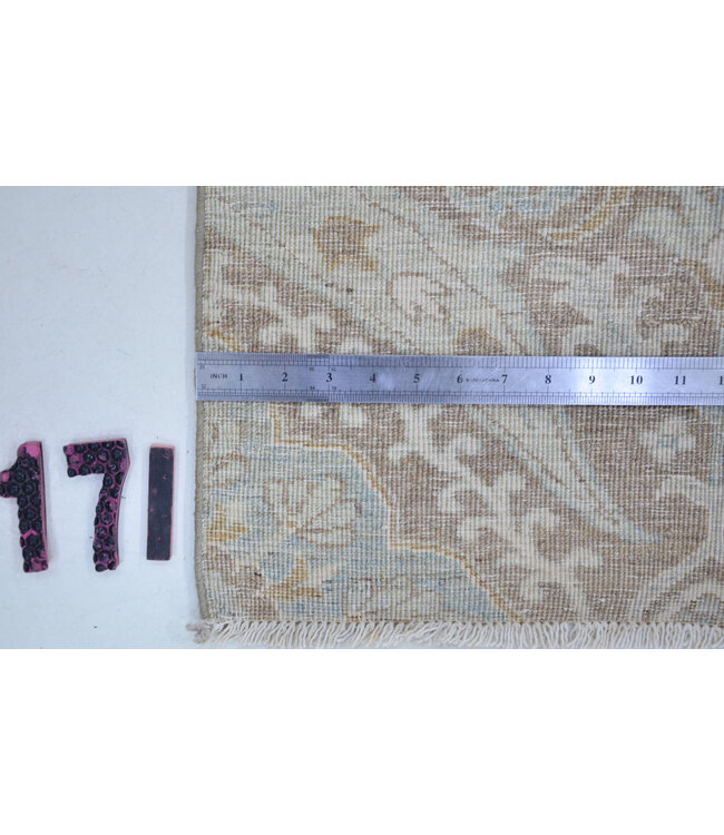 Lilac-Blue Ziegler Rug – Hand-knotted Wool – 181 x 122 cm