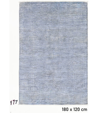 Light Blue Modern Rug – Hand-knotted Wool Carpet – 180 x 120 cm Light Blue Modern Rug – Hand-knotted Wool Carpet – 180 x 120 cm