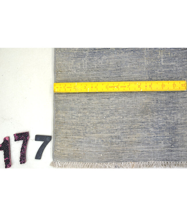 Hellblauer Moderner Teppich – handgeknüpfter Wollteppich – 180 x 120 cm