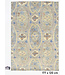Grey-Blue Antique Oushak Rug – Hand-knotted Wool Carpet – 177 x 120 cm