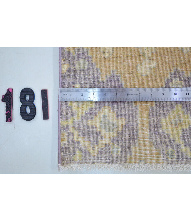 Lila Beige Ziegler Teppich – handgeknüpfter Wollteppich – 180 x 120 cm
