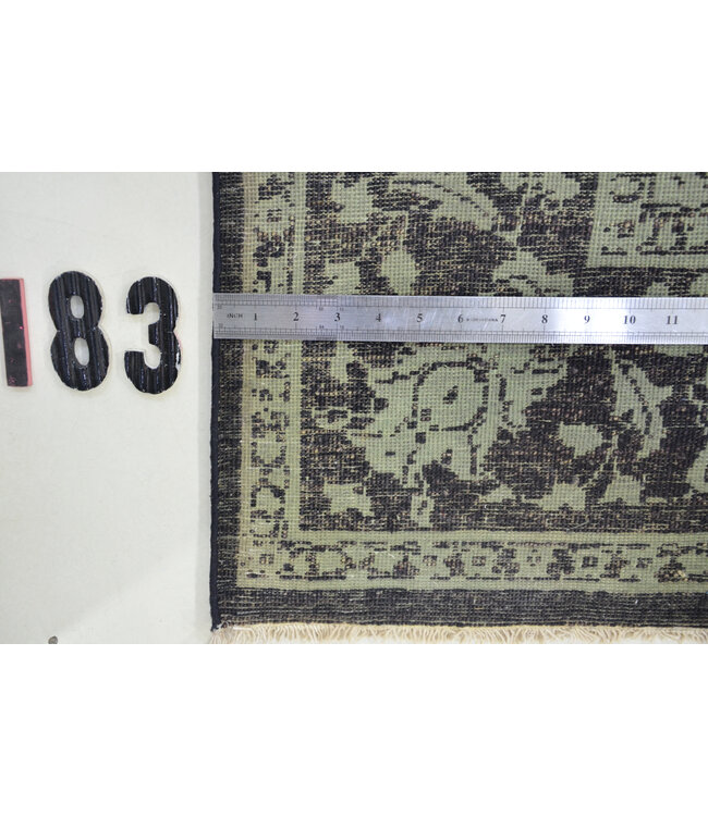 Black Antique Persian Rug – Hand-knotted Wool Carpet – 240 x 166 cm