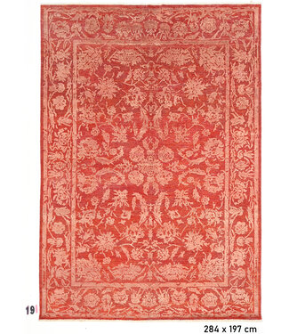 Roter Ziegler Teppich – handgeknüpfter Wollteppich – 284 x 197 cm