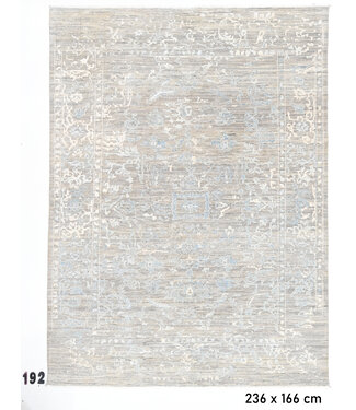 Grey-Blue Modern Rug – Hand-knotted Wool Carpet – 236 x 166 cm Grey-Blue Modern Rug – Hand-knotted Wool Carpet – 236 x 166 cm