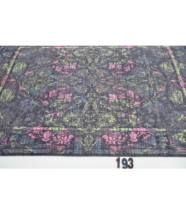 Donker gemengd Modern vloerkleed – handgeknoopt wollen tapijt – 200 x 139 cm