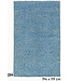 Blau moderner Teppich – handgeknüpfter Wollteppich – 194 x 119 cm
