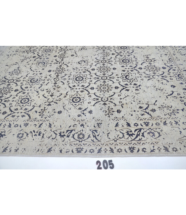 White Ziegler Rug – Hand-knotted Wool Carpet – 303 x 241 cm