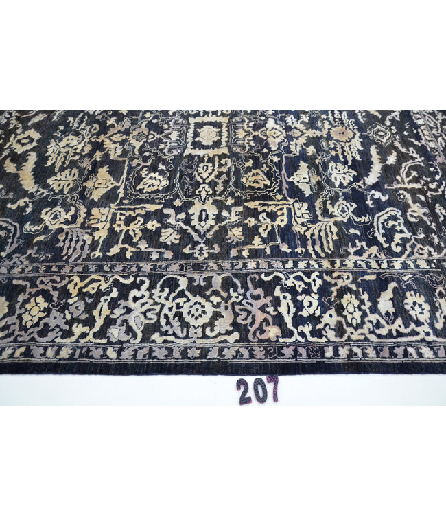 Zwart Ziegler Tapijt - Handgeknoopt - 291x241 cm