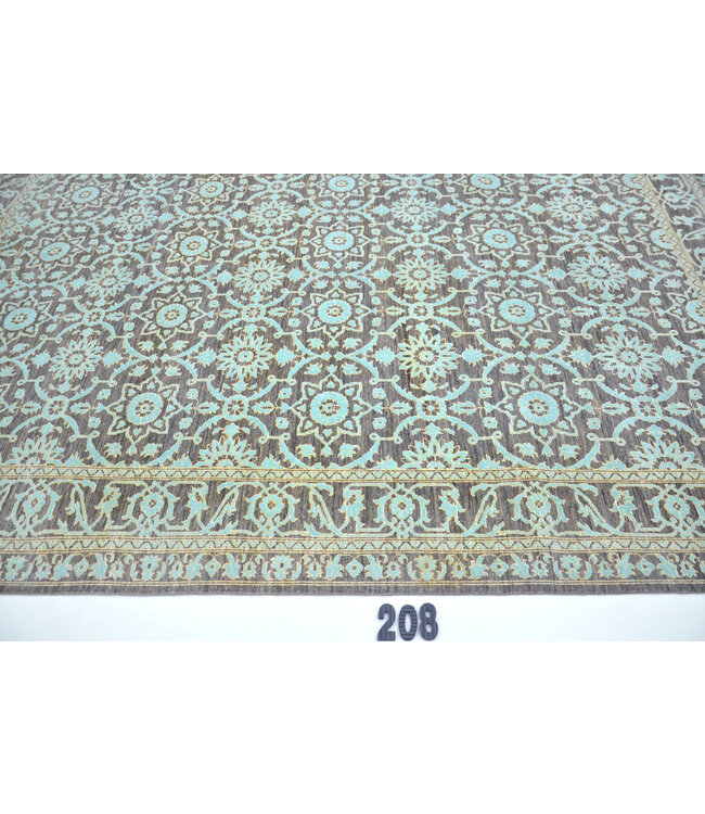 Grey-Blue Ziegler Rug 291x202cm - Hand-Knotted Wool