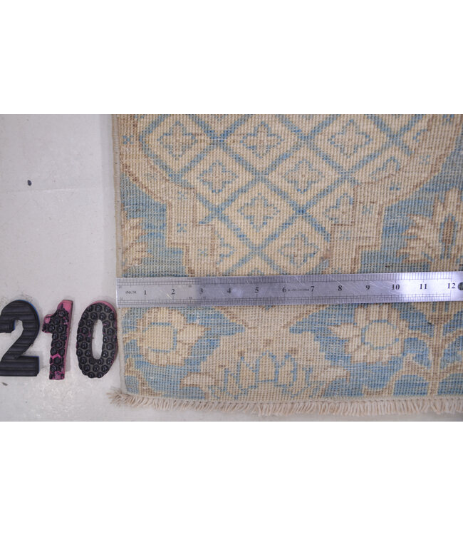 Lichtblauw-Beige Ziegler Vloerkleed 272x185cm - Handgeknoopt Wol