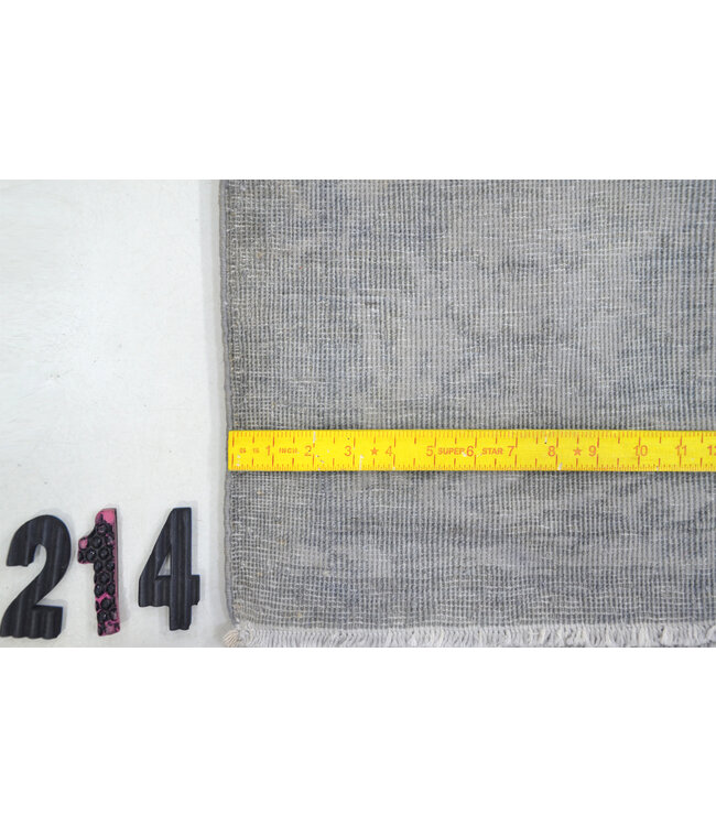 Light Grey Modern Rug 289x196cm - Hand-Knotted Wool